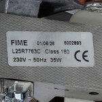 Вентилятор Bosch Gaz 5000W, Gaz 7000W 8716011297 Fime L25R7763C